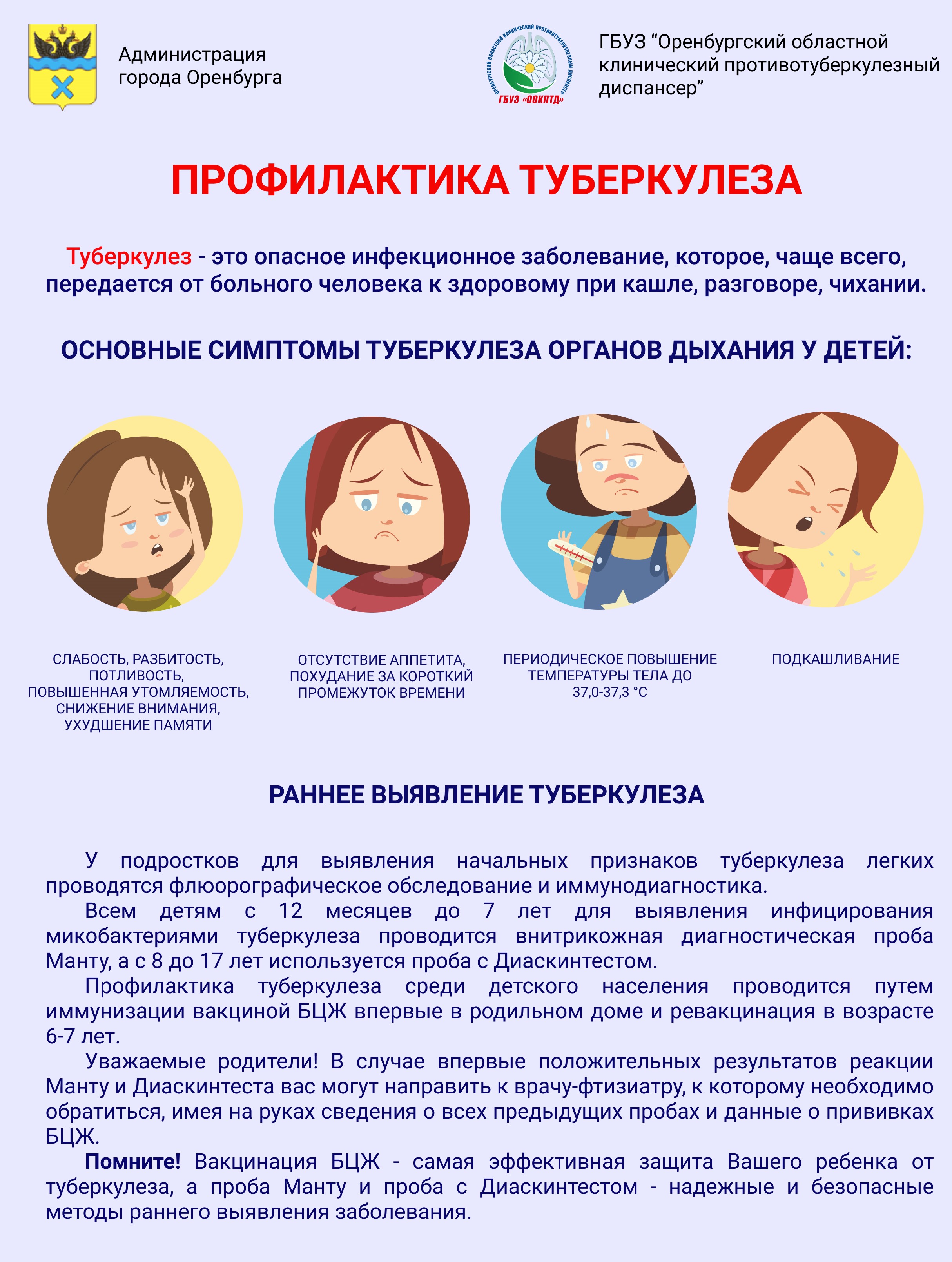 Профилактика туберкулеза.